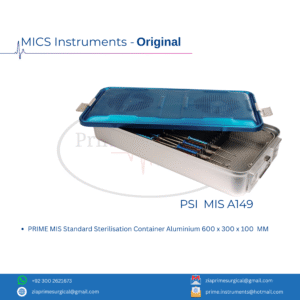PRIME MIS Standard Sterilisation Container Aluminium 600 x 300 x 100  MM