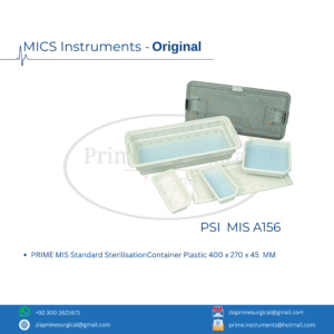 PRIME MIS Standard SterilisationContainer Plastic 400 x 270 x 45  MM