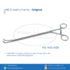 PRIME MIS ThoraVision DeBakey Cooley Forceps 33cm, with ratchet 10mm shaft, 90°angled jaws