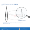 PRIME MIS Affan Micro Needle Holder - Ceramic Coating 18 cm STRAIGHT 0.5 MM TIP