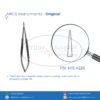 PRIME MIS  Micro Needle Holder ceramic coating - with catch 15 cm STRAIGHT 0.5 MM TIP