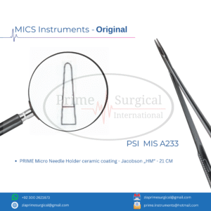 PRIME Micro Needle Holder ceramic coating - Jacobson „HM“ - 21 CM