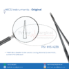 PRIME Micro Needle Holder ceramic coating-diamond dusted 18 CM, 0.4MM TIPM STRAIGHT