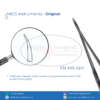 PRIME Micro Needle Holder ceramic coating-diamond dusted 21 CM, 0.4MM TIPM CURVED