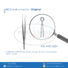 PRIME Micro RING Forceps ceramic coating - Titanium diamond dusted - 21 cm - 1.0 mm