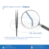 UDAINA Galaxy Micro Forceps ceramic coating DeBakey AT atraumatic serration Titanium 21 cm  TIP 1.2 MM Curved